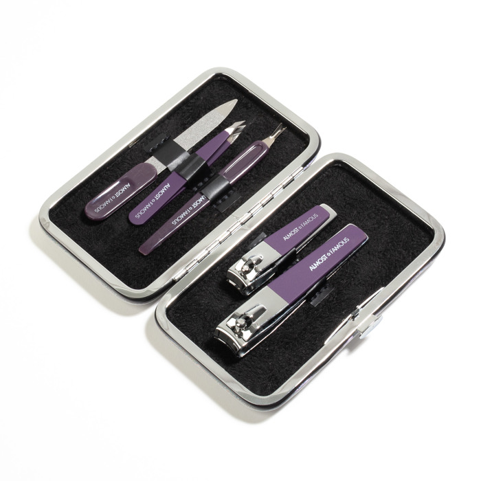 5pc Manicure Kit w/ Holographic Travel Case