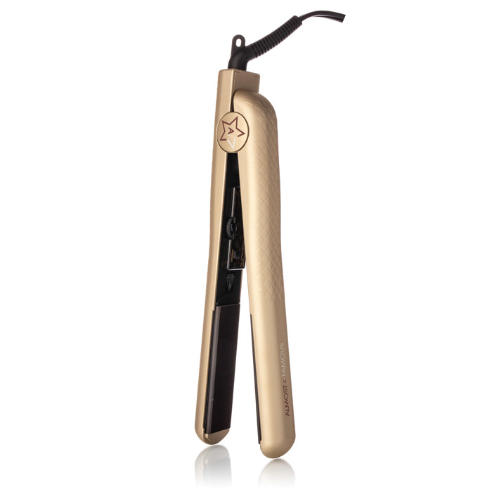 Venice Babe 1.25" Flat Iron with Luxe Gem Infused Plates - Gold Glow