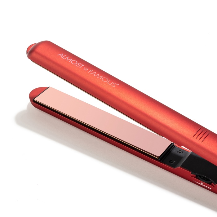 MaxLength 1" Flat Iron with Rose Gold Titanium Plates - Scarlet