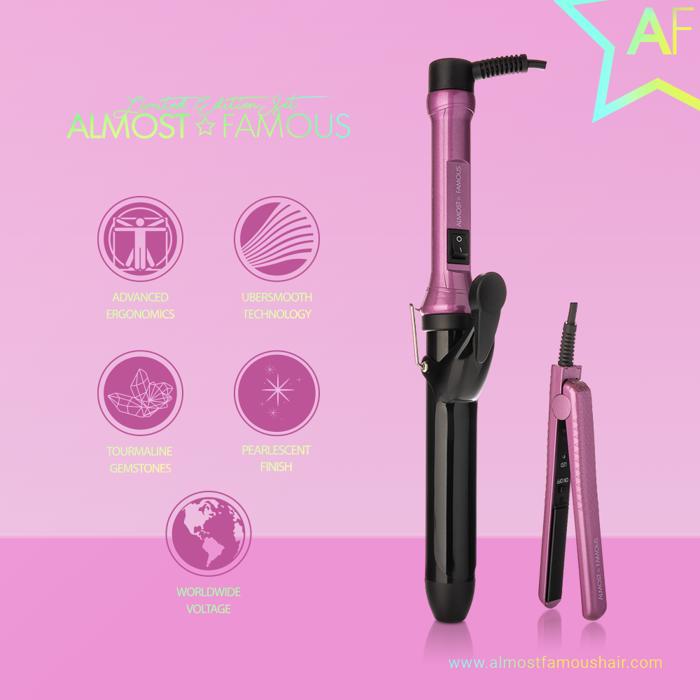 "Beach Wave Babe" 2-Piece Set with Curling Wand & Mini ToGo - Tyrian Purple