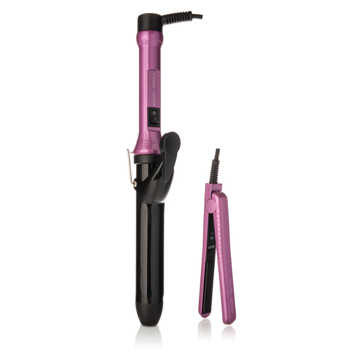 "Beach Wave Babe" 2-Piece Set with Curling Wand & Mini ToGo - Tyrian Purple