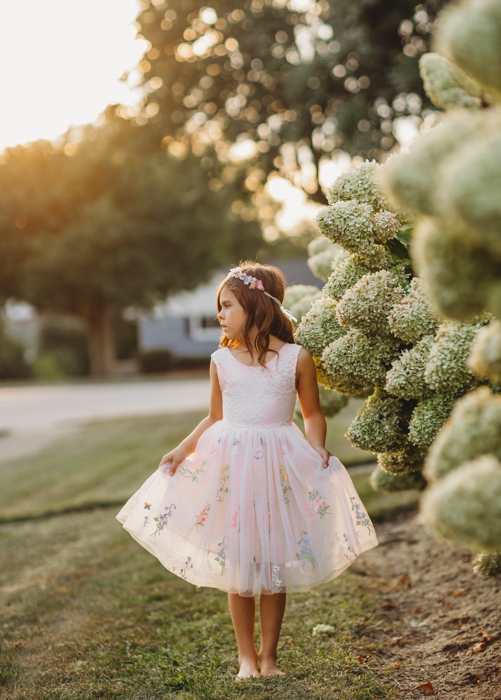 Floral Embroidered Tulle Dress – Sleeveless Knee Length