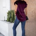 2X WINE Velvet Jessie Pom-Pom Tee