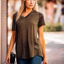 Large Gold Amaryllis Tee (Shimmer)