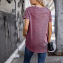 XL Burgundy Amaryllis Tee (Shimmer)