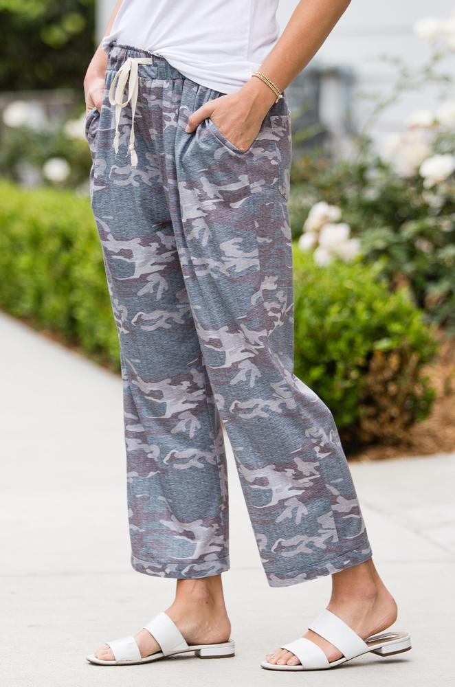 Cropped Camo Lounge Pants