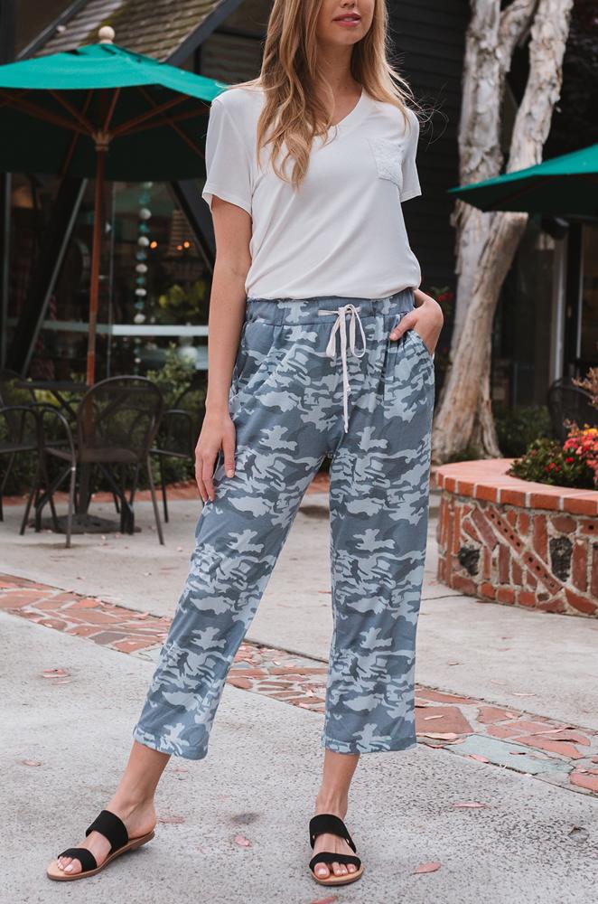 Cropped Camo Lounge Pants