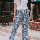 1X Black CAMO Cropped Camo Lounge Pants