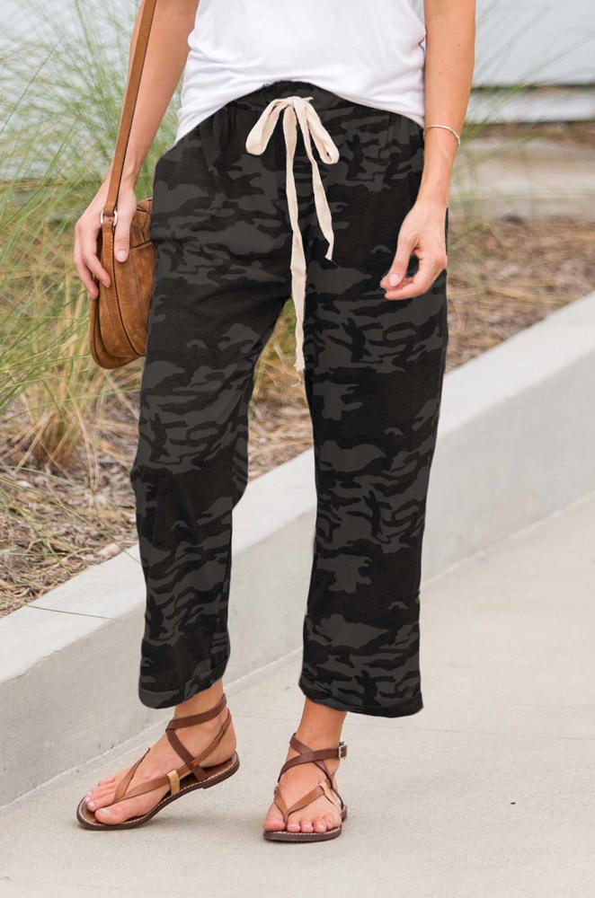 Cropped Camo Lounge Pants