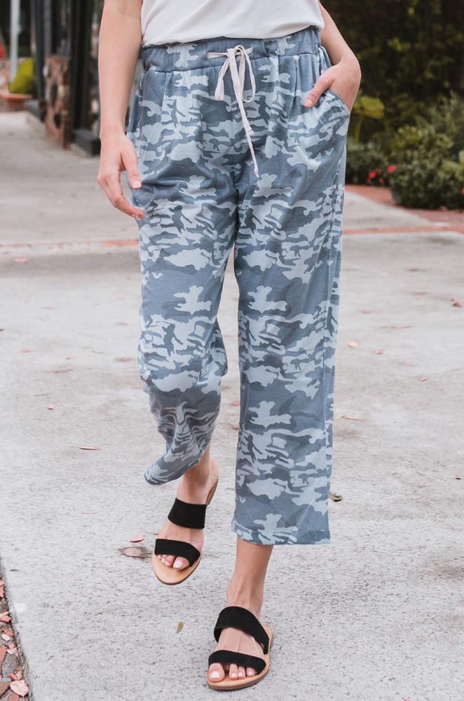 Cropped Camo Lounge Pants