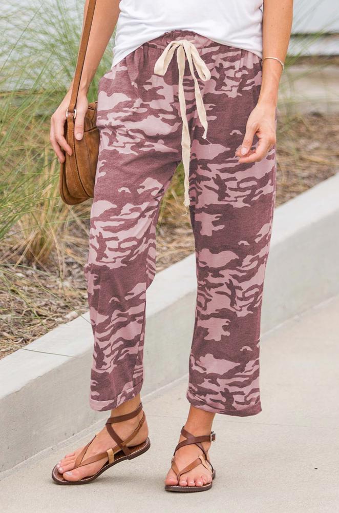 Cropped Camo Lounge Pants