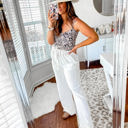 XXXL White White Avery Wide-Leg Pants