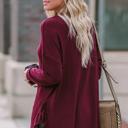 Medium BURGUNDY Charmed Ruffle Blouse