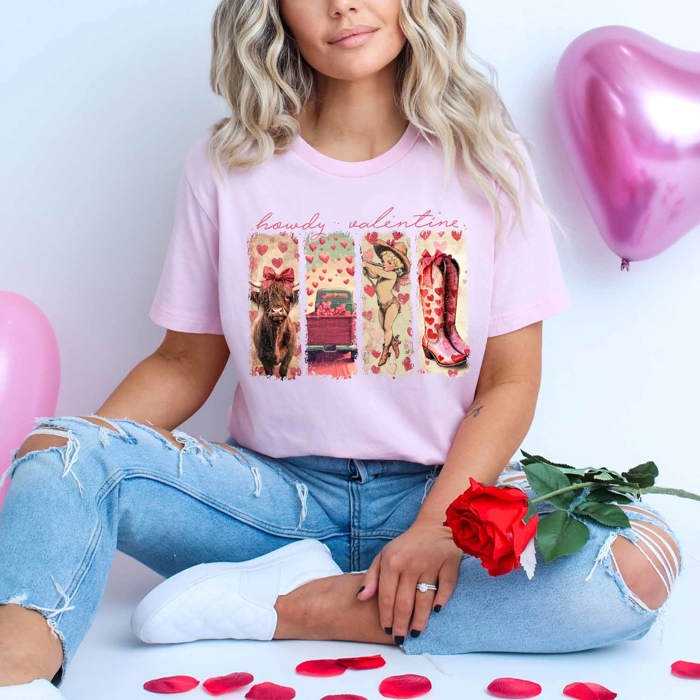 Howdy Valentine Women Graphic Tee