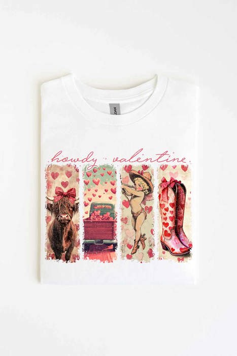 Howdy Valentine Women Graphic Tee