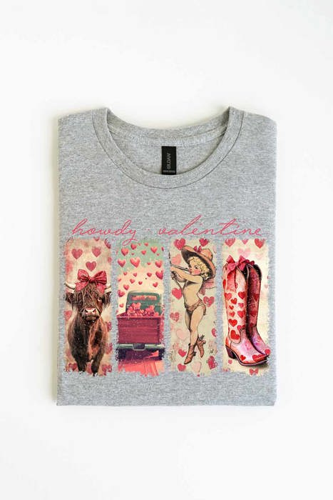 Howdy Valentine Women Graphic Tee