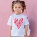  Valentines Day Kids Heart Graphic Tee