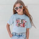  Valentines Day Little Miss Valentine Kids Graphic Tee