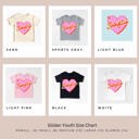  Valentines Day Swiftie Heart Kids Graphic Tee