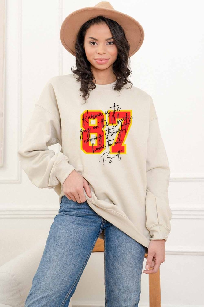 Taylor Karma Chiefs Graphic Tee or Sweatshirt 