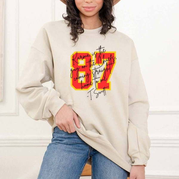 Taylor Karma Chiefs Graphic Tee or Sweatshirt 