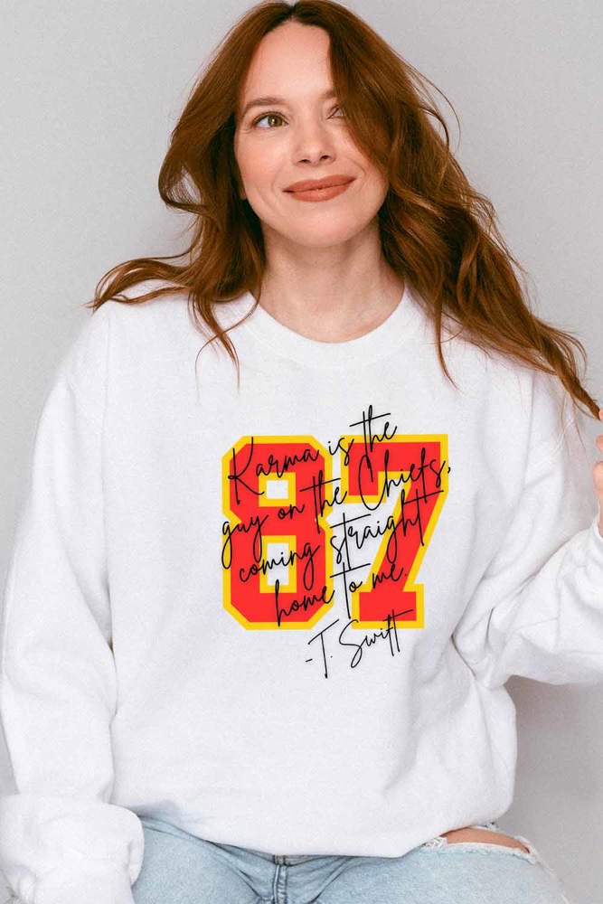 Taylor Karma Chiefs Graphic Tee or Sweatshirt 