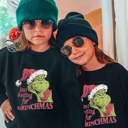  Kids Just Waiting for Grinchmas Graphic Tee or Crew