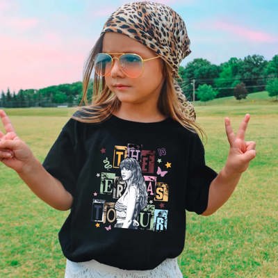 The Eras Tour Butterfly Taylor Kids Graphic Tee