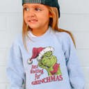  Kids Just Waiting for Grinchmas Graphic Tee or Crew