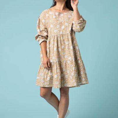 Meadow Tiered Dress in Floral Escape Print