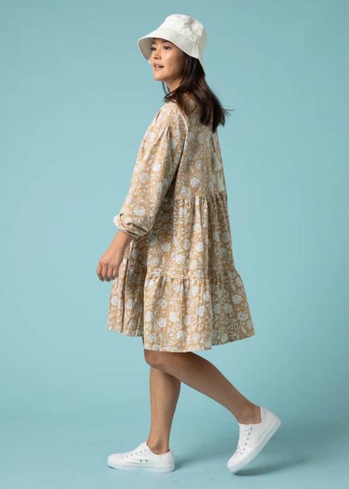 Meadow Tiered Dress in Floral Escape Print