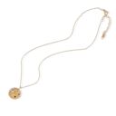  Stainless Steel Necklace with 18K Gold Plated Cosmic Pendant, Colorful Zircon Accents, Adjustable Chain