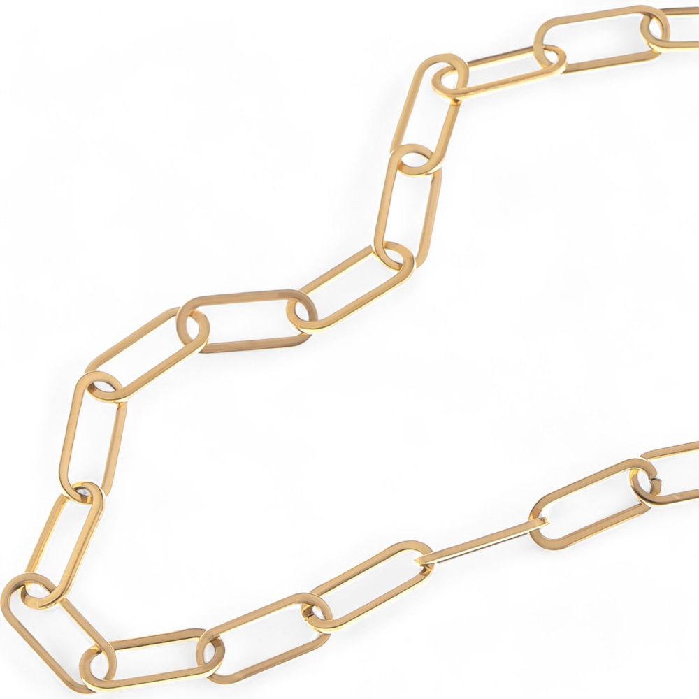 Modern Paperclip Chain Necklace with Large Links