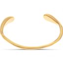  Minimalist Gold Tone Open Cuff Bracelet Smooth Sleek Design