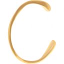  Minimalist Gold Tone Open Cuff Bracelet Smooth Sleek Design