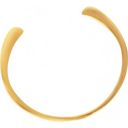  Minimalist Gold Tone Open Cuff Bracelet Smooth Sleek Design