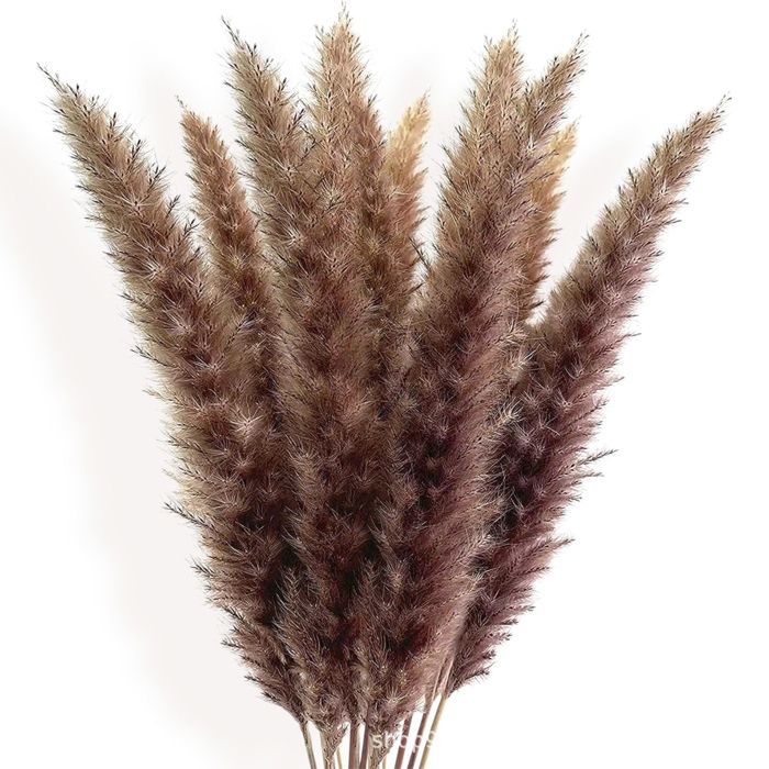 Decorative Dried Flower Bouquet with Natural Grasses for Home Decoration and Event Centerpieces, 17.5 Inches