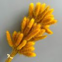 Yellow Decorative Dried Leafy Branches for Modern Home Decoration and Floral Arrangements, 15.5 Inches