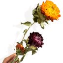 Yellow Vibrant Artificial Strawflower Bouquet for Home Decor