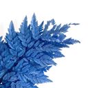 Blue Decorative Dried Fern Leaves for Home Decoration and Floral Arrangements, 13.5 Inches