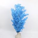 Blue Decorative Dried Fine Leaf Stems for Home Decoration and Floral Arrangements, 17.7 Inches