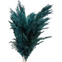 Blue Decorative Mixed Dried Flower Bouquet with Textured Accents for Home Decoration, 17 Inches