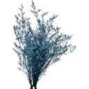 Blue Decorative Mixed Dried Flower Bouquet with Textured Accents for Home Decoration, 17 Inches