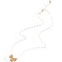 Gold Gold Tone Bow Pendant Necklace on Delicate Chain