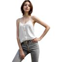 White Medium Button Front Light Cami