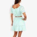  Off Shoulder Eyelet Two Piece Set With Ruffle Trim