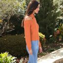  Turtleneck Cold Shoulder Cropped Long Sleeve Sweater