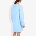 Blue Medium Clip Dot Light Shift Dress