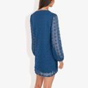 Blue Large Clip Dot Light Shift Dress