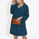 Blue Small Clip Dot Light Shift Dress